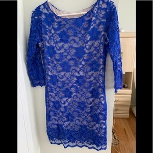 Beautiful navy blue lace dress